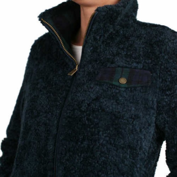 Pendleton Ladies' Fuzzy Zip Jacket - BLUE - Picture 3 of 6